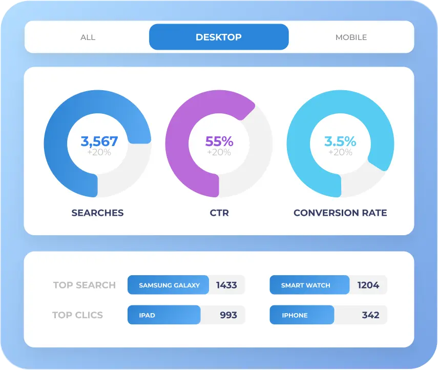 screenshot of Evinent Search